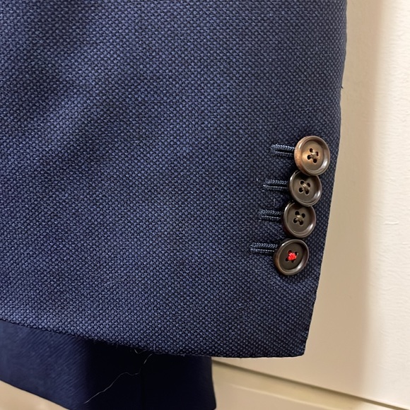 Suit Supply Sienna Navy Birdseye 100% Wool Jacket - Picture 4 of 8